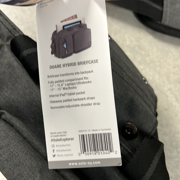 NWT SOLO NY CANVAS LAPTOP BAG - Picture 4 of 5